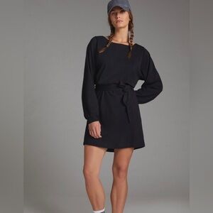 Anthropologie Black Tied Dress